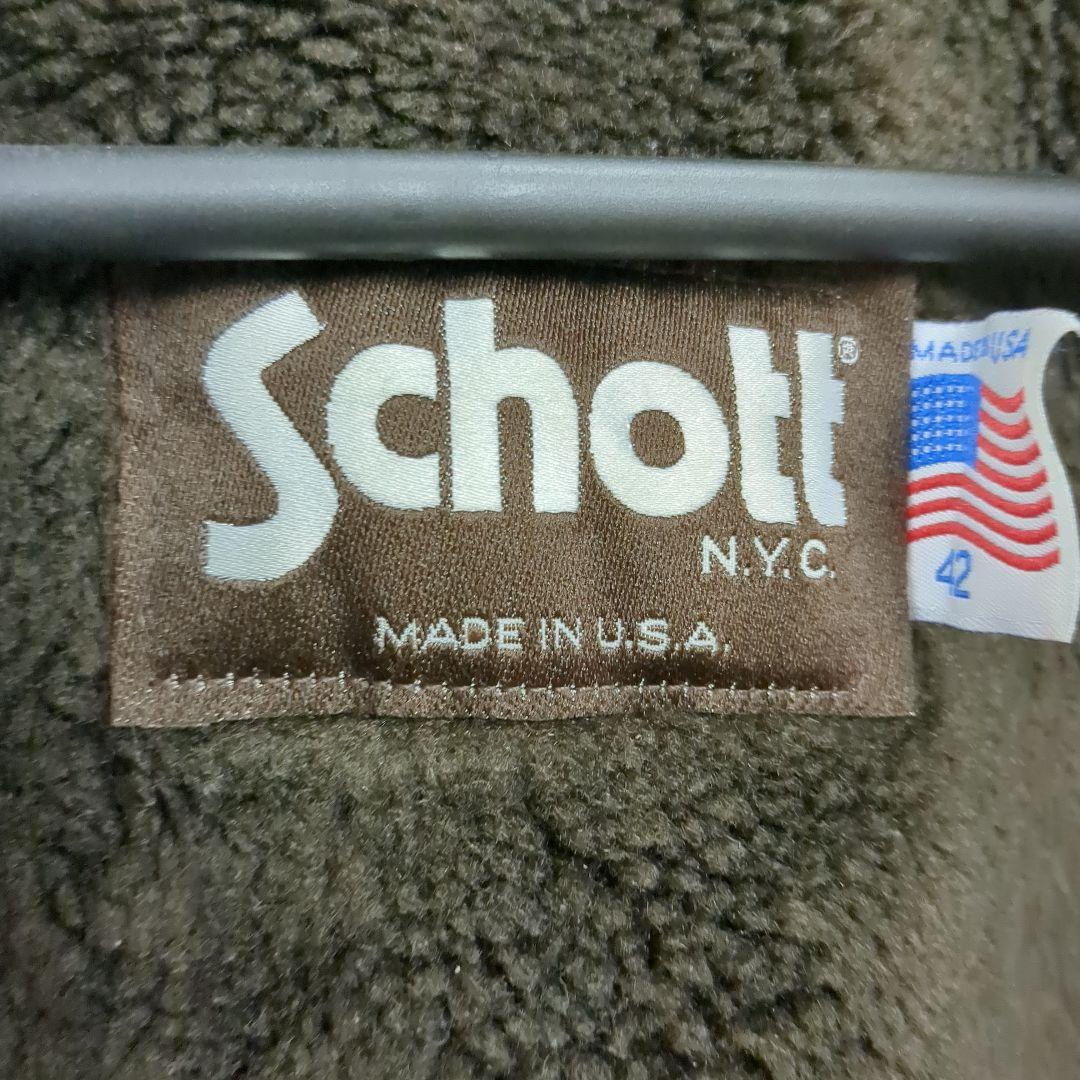 schott 184sm g-1 42 usa製 ブラウン レザージャケット