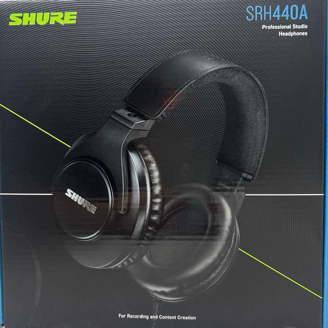 SHURE SRH440A シュアー　ヘッドホン　箱付き・保証書あり