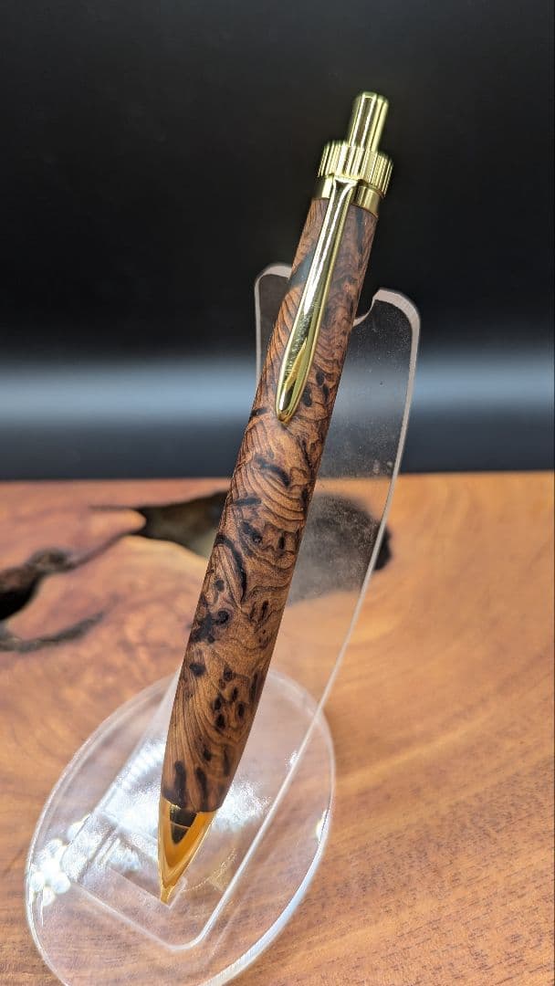 565極上　屋久杉泡瘤　木軸シャーペン　ボールペン