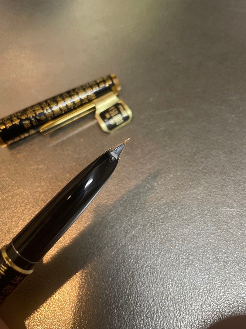 最終値下げ　PILOT 万年筆 黒漆　般若心経