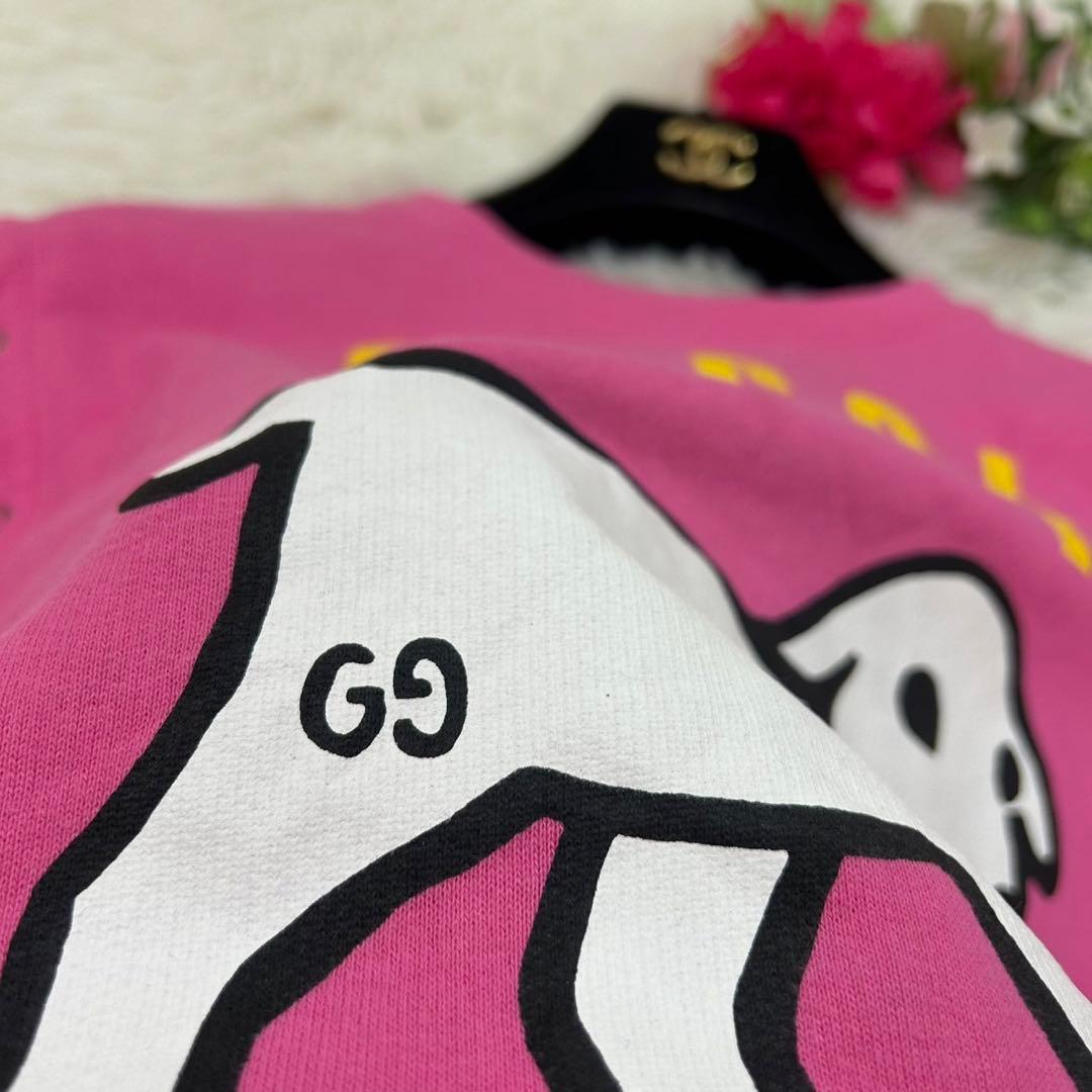 E6 美品 120cm 6 グッチ キッズ トレーナー プリント レディース