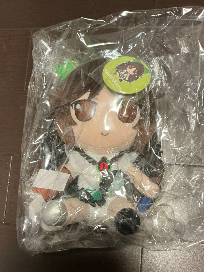 東方Project　Gift　ぬいぐるみ&缶バッジ　霊烏路空　ふもふもうつほ。