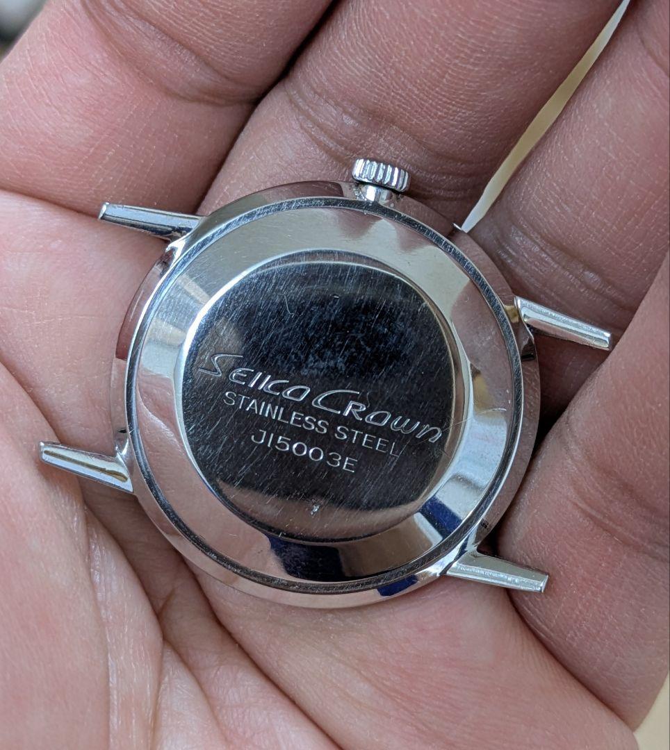 セイコー クラウン 変わり文字盤 風防新品交換！オーバーホール済み！