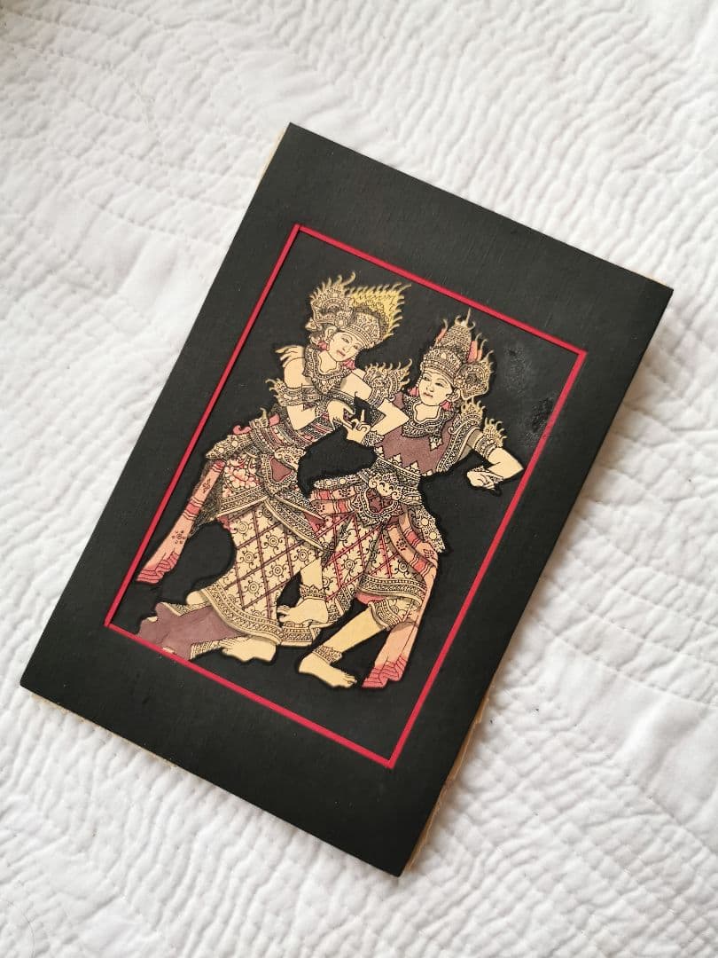 インドネシアバリ島アート細密画 神の踊り コモシャンバラ ベガワンギリ専属絵師作