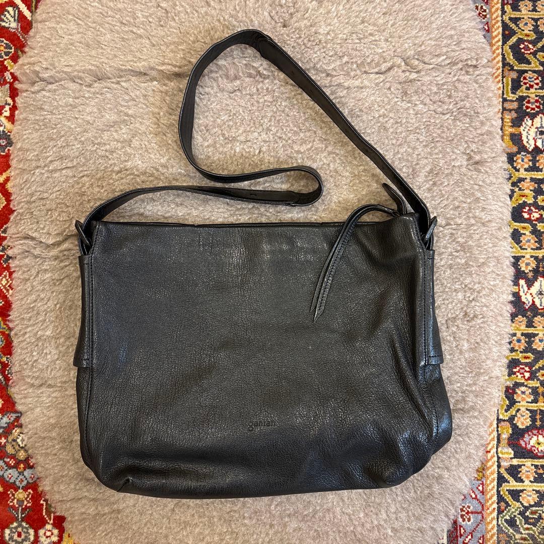 gentan 黒 レザー ショルダーバッグ