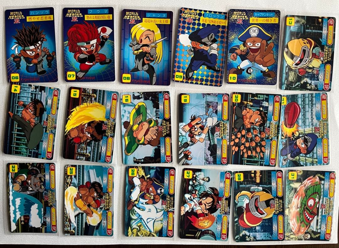 侍魂 ワールドヒーローズ2 龍虎の拳 ファイヤースープレックス トレカ106枚