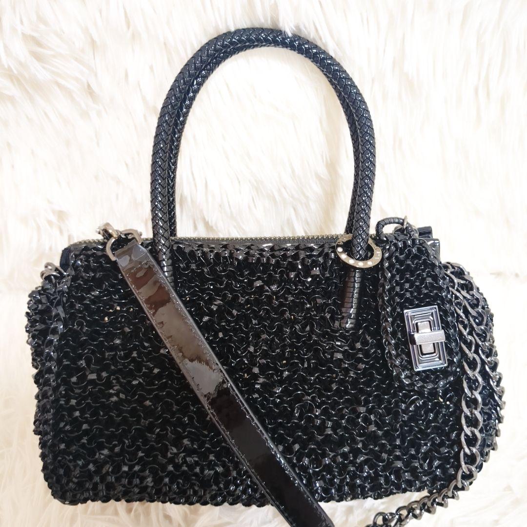 【極美品】アンテプリマ バック ワイヤー グリッター エナメル 2way