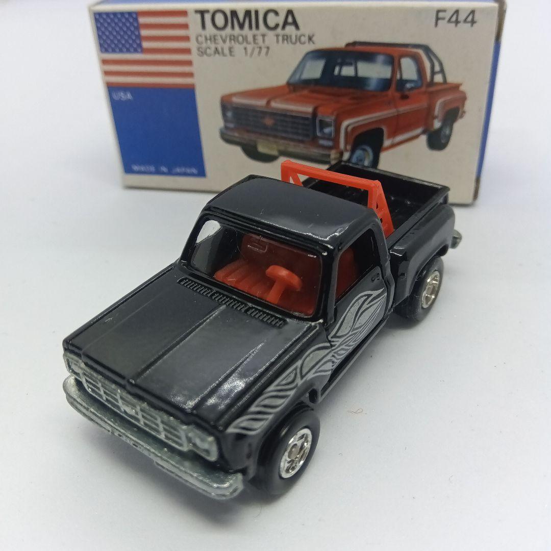 高島屋 特注 トミカ 青箱 F44 シボレー トラック 黒色 日本製