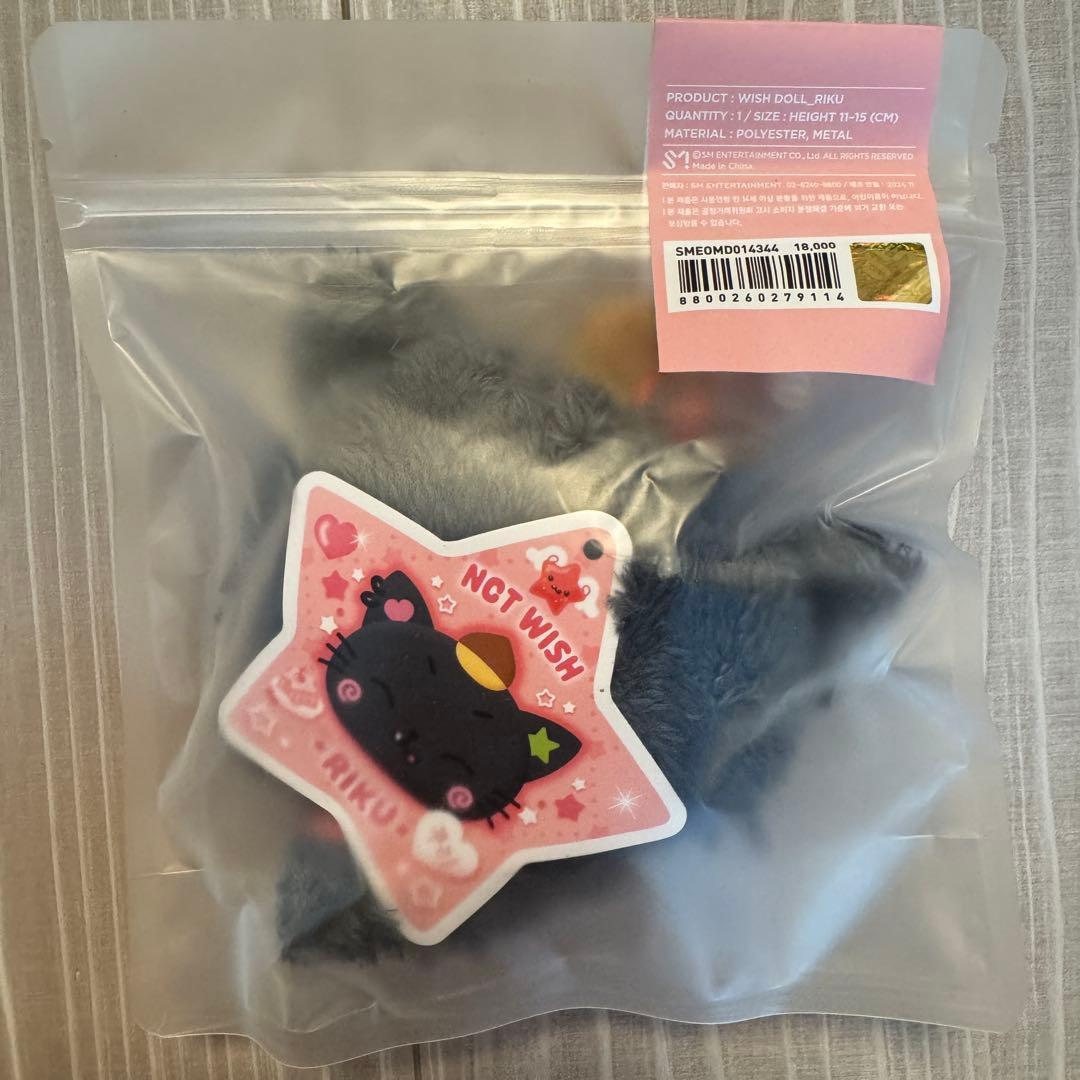 リク　マスコットキーホルダー　md　ぬいぐるみ　クリ　nct wish doll