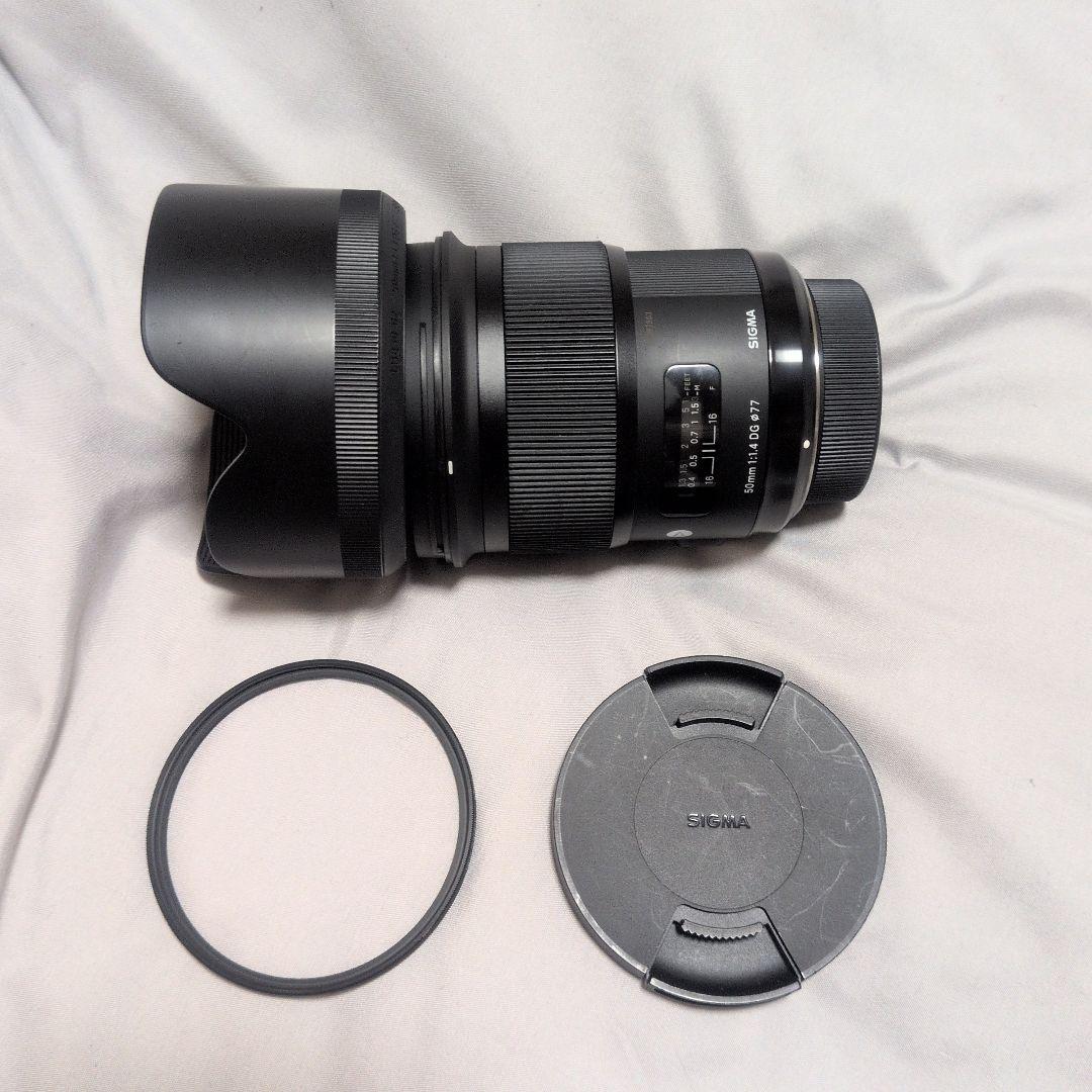 【極美品】シグマ 50mm F1.4 DG HSM Art ニコンFマウント