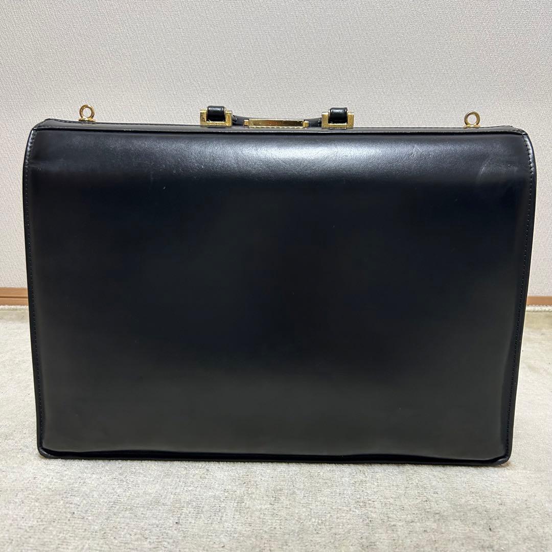 希少　ポーター　PORTER ダレスバッグ　ドクターズバッグ　オールレザー　黒