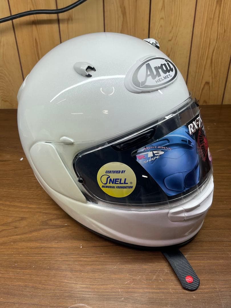 【美品】Araiアライ アストロGX グラスホワイト　59.60cm　Ｌサイズ