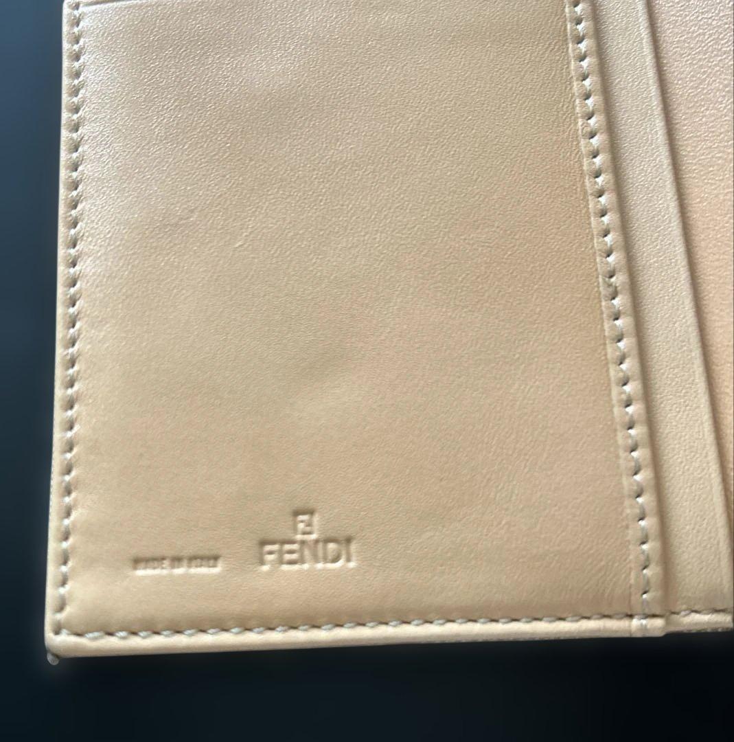 FENDI 二つ折り財布 ベージュ ブラウン