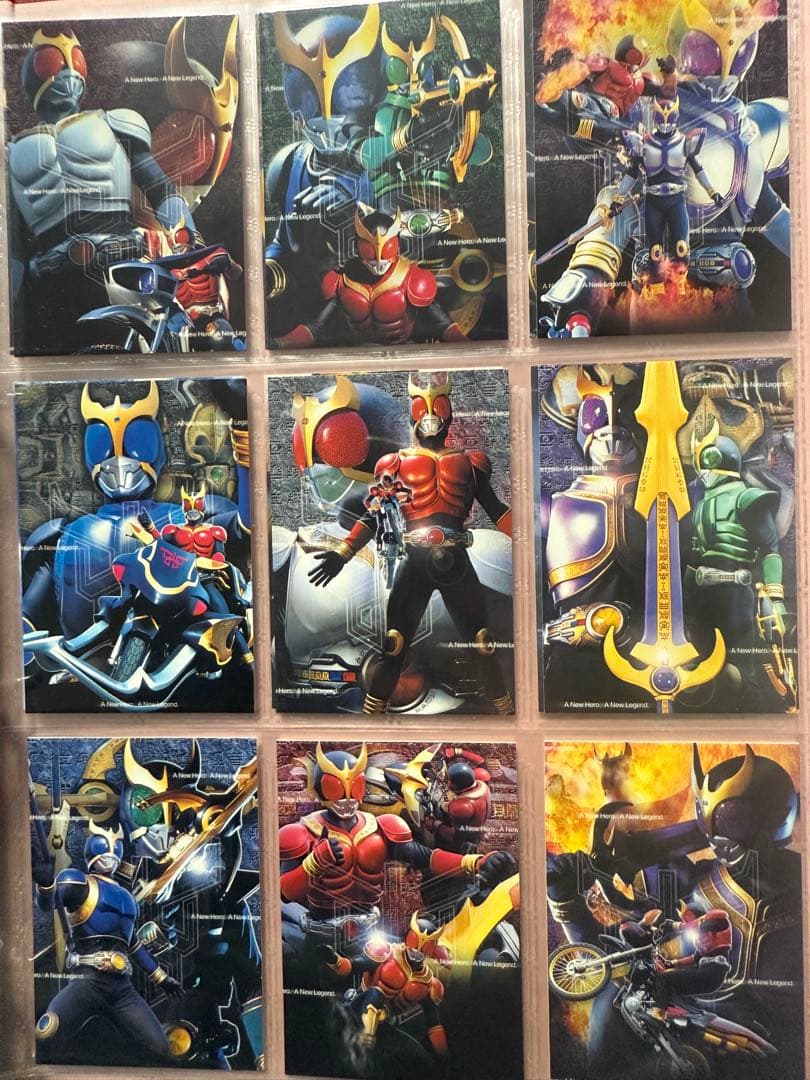 【美品】仮面ライダークウガ DVD全巻購入特典 特製カードフォルダとカードセット