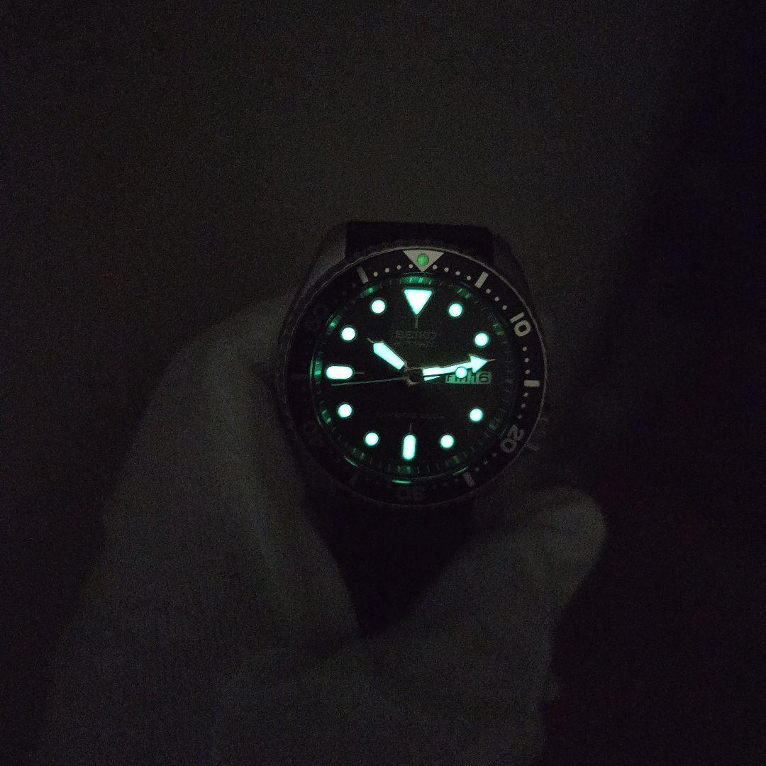SEIKO SKX007 7S26-0020 ブラックボーイ稼働品　純正ベルト付