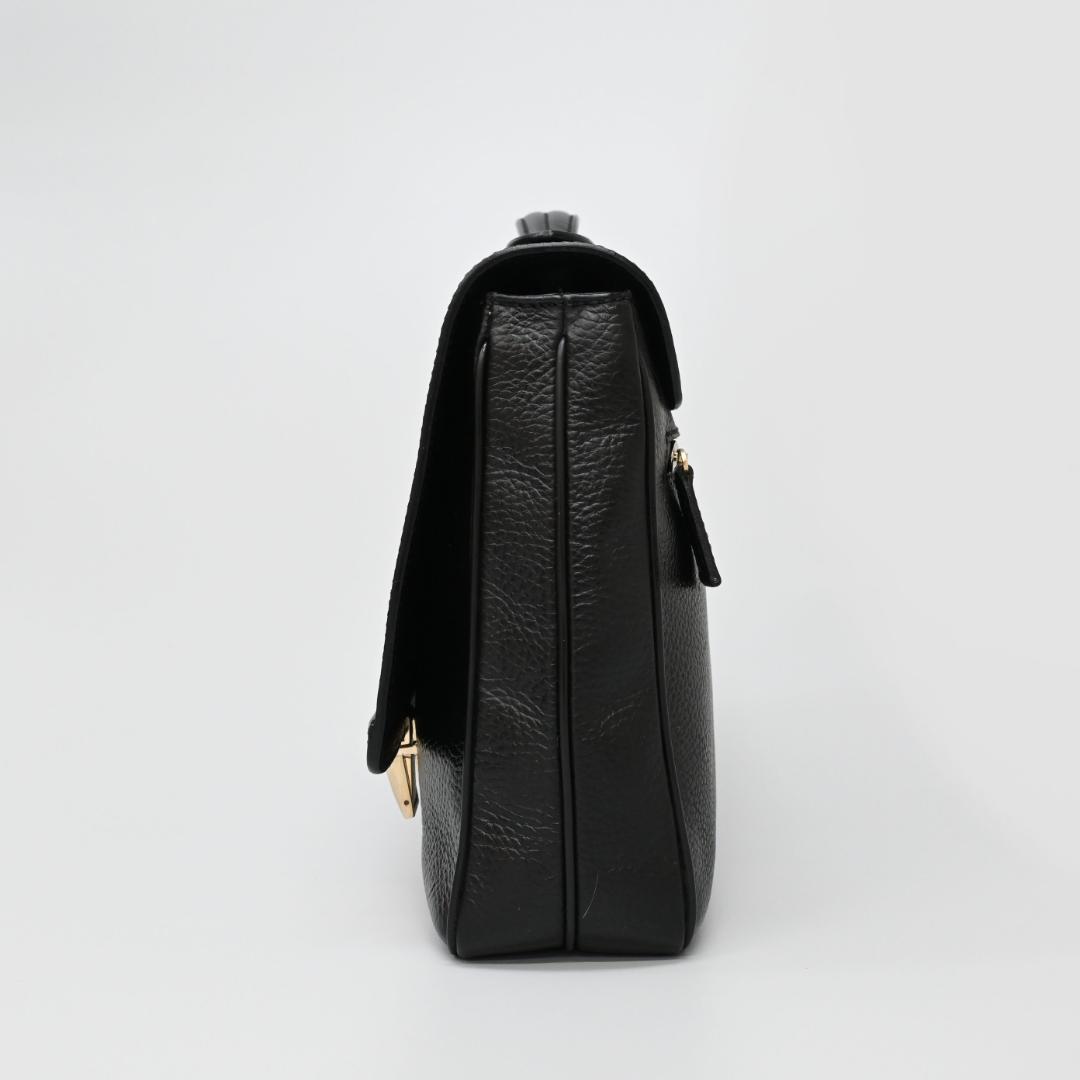 48035★年 ダンヒル ビジネスバッグ ブリーフケース ブラック 牛革*