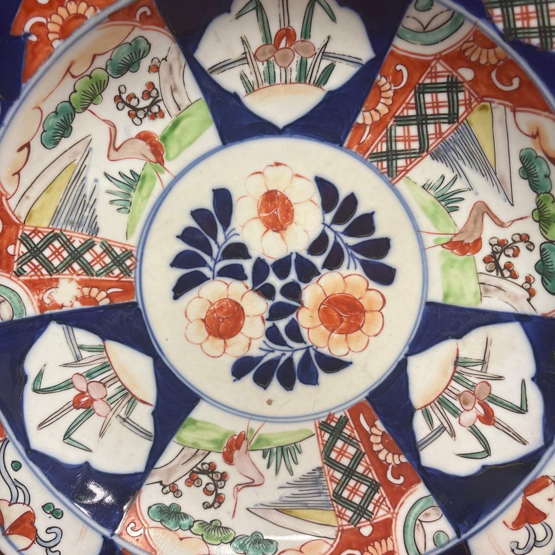 古伊万里　赤絵　大皿　お正月　おもてなし