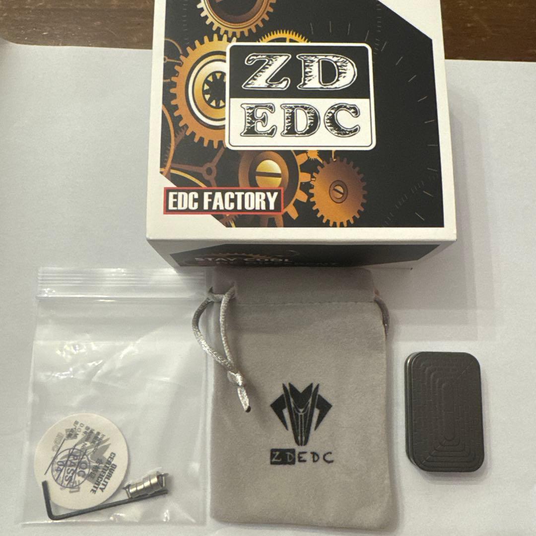 ZD EDC Z2　サンドブラスト　音叉スライダー　フィジェット　ジルコニウム製