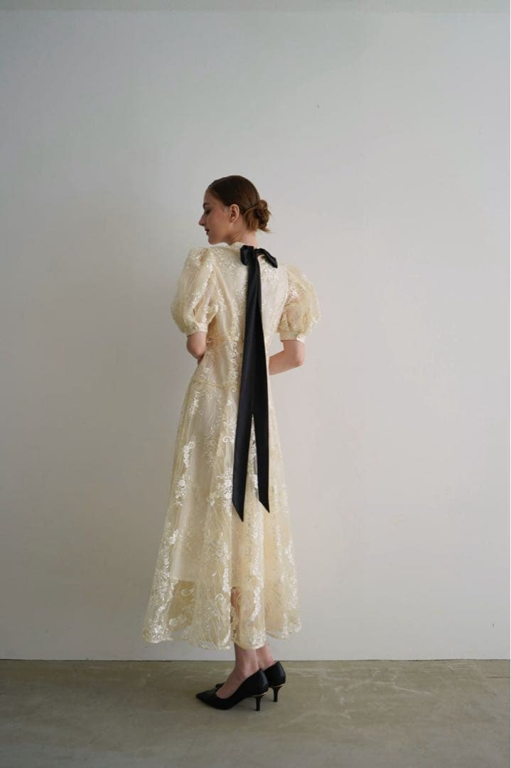 【Acka.】lace flare dress