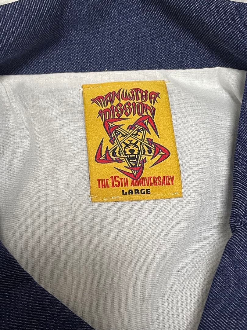 MAN WITH A MISSION デニム風コーチジャケット Lサイズ