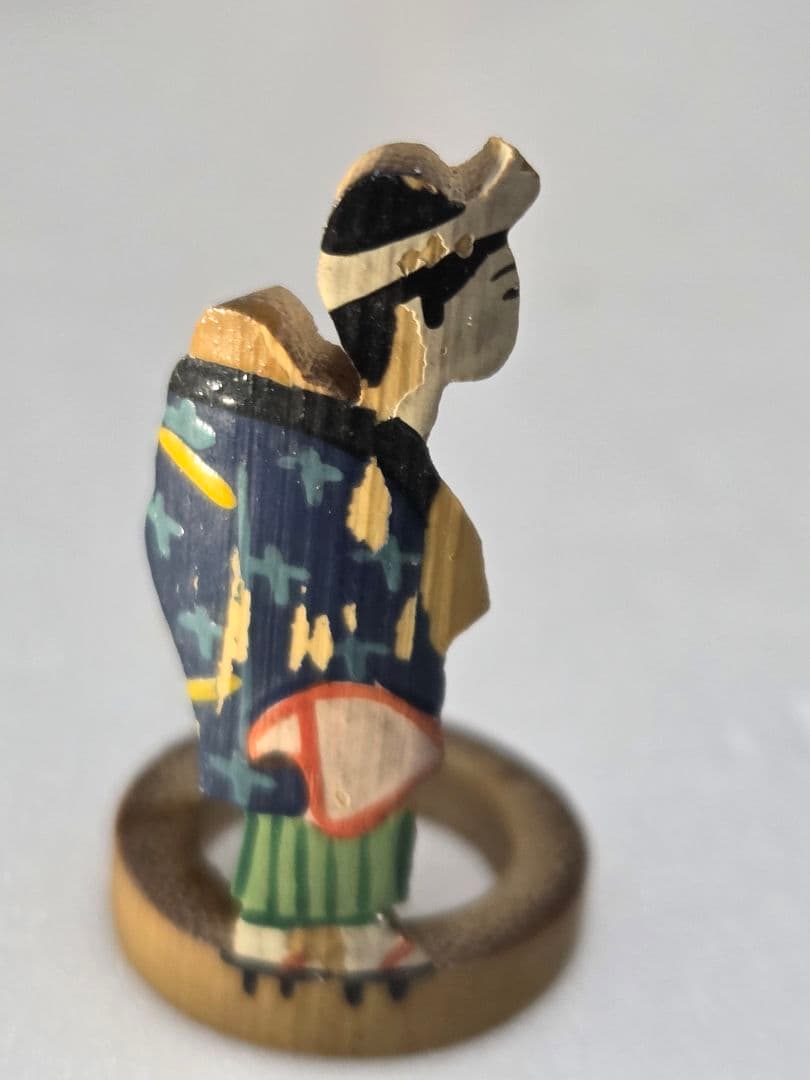 珍品　レトロな 竹細工人形５体　アンティーク