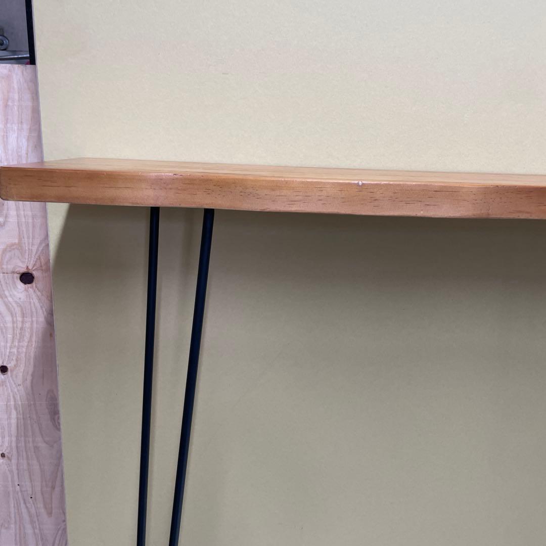 サイドテーブル　コンソールテーブル スタンディングデスク 2本足