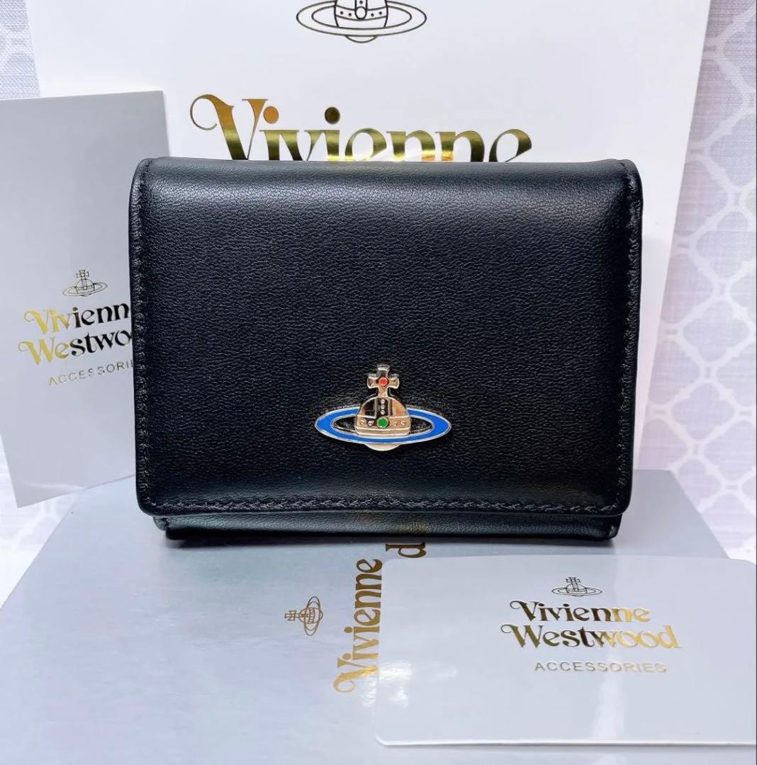 【ショッパー付】新品 ヴィヴィアン・ウエストウッド 三つ折り財布