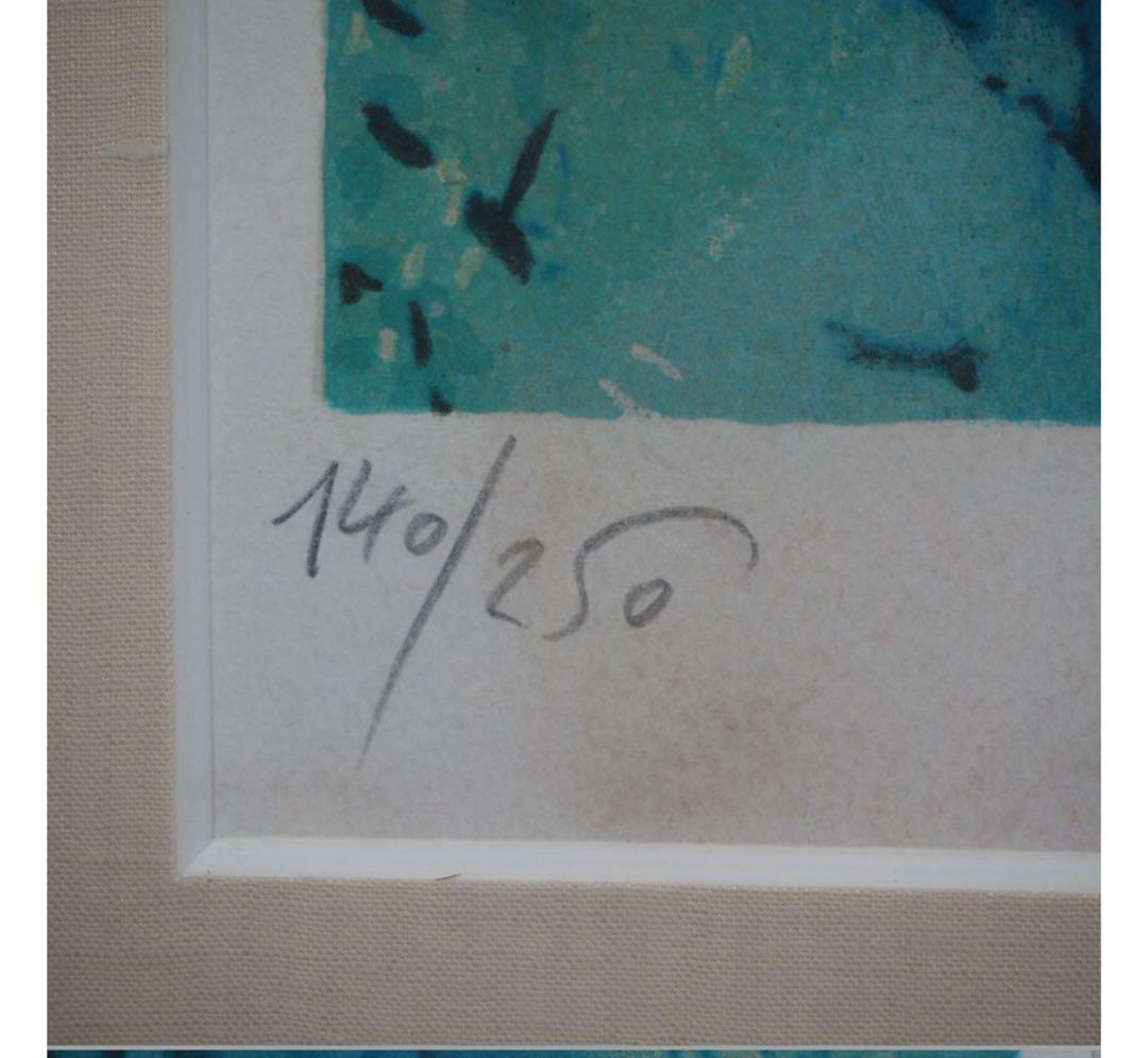 送料無料　マルク・シャガール リトグラフ　140/250大幅迫力96×87ｃｍ