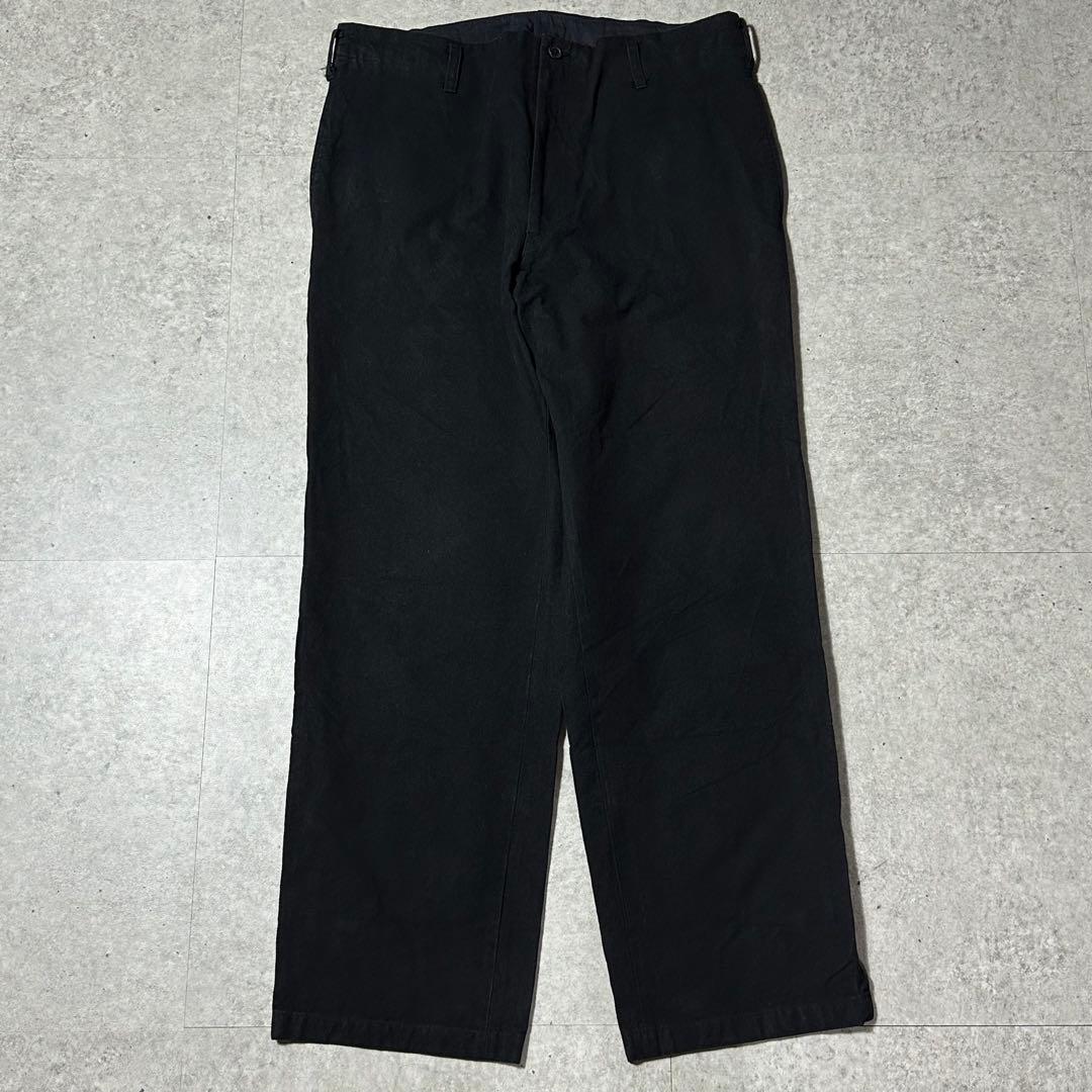 Y's for men コットン ワイドパンツ 黒 4
