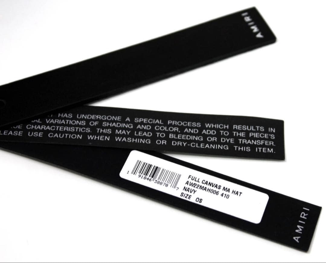 正規品 AMIRI アミリ キャンバス スナップバック キャップ ネイビー