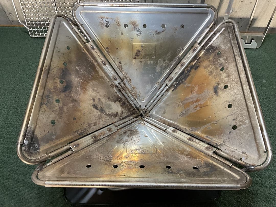 いい味出てます。焚火台 Ｌ ６点セット スノーピーク  peak