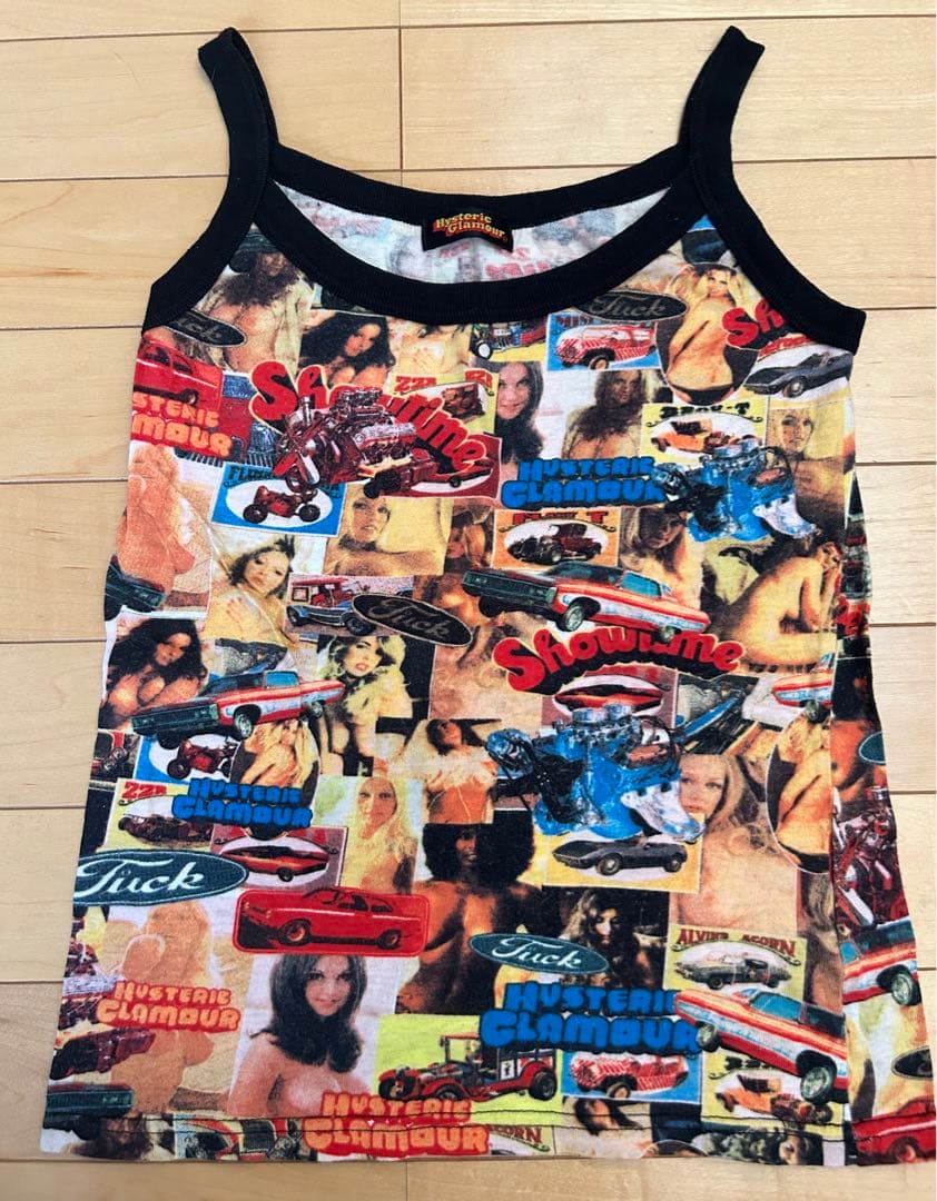 HYSTERIC GLAMOUR コラージュ タンクトップ ガール柄 キャミ