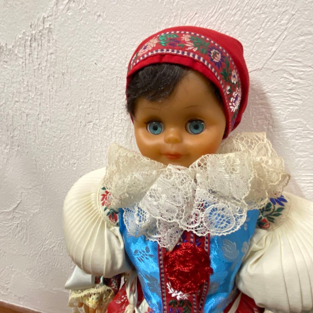 チェコ人形　ハンドメイド　民族衣装　2体　アンティーク　レトロ　スロヴァキア