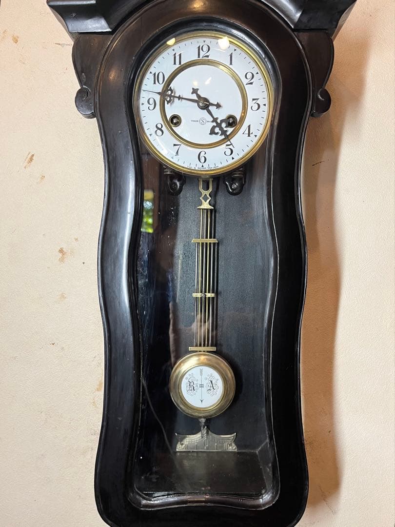 精工舎　ひさご　柱時計　古時計　振り子　ゼンマイ　ボンボン　ユンハンス　レトロ