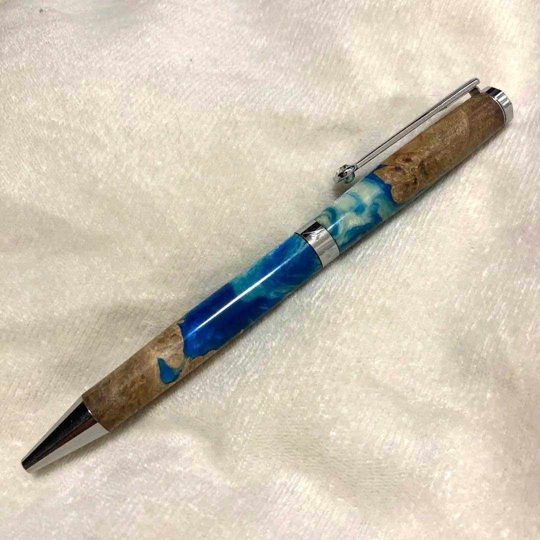 美麗　 地球柄　スライド式　ボールペン　外国製