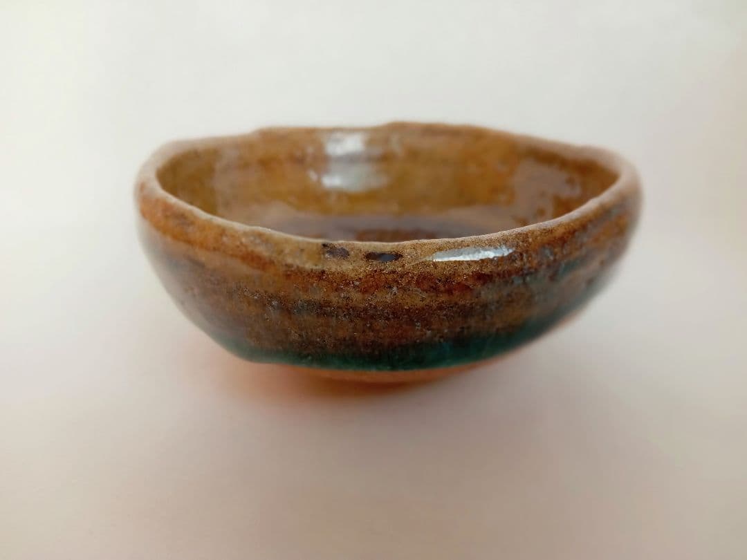 唐津焼　岡本作礼　黄唐津ぐい呑