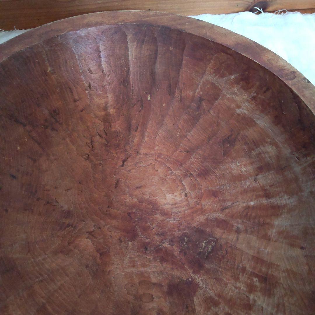 こね鉢 古道具 木製 日本製 ウッドボウル そば鉢 ねり鉢 蚤の市