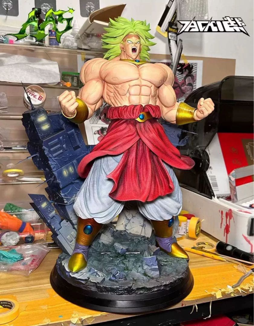 ドラゴンボール ブロリー ガレキ ガレージキット スタチュー X③⑥