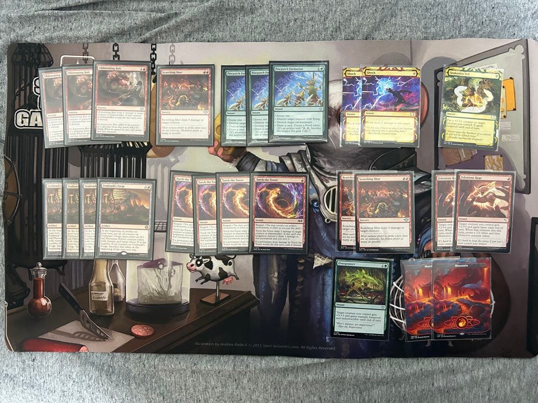 MTG スタンダード グルール果敢デッキ 赤緑果敢 英語