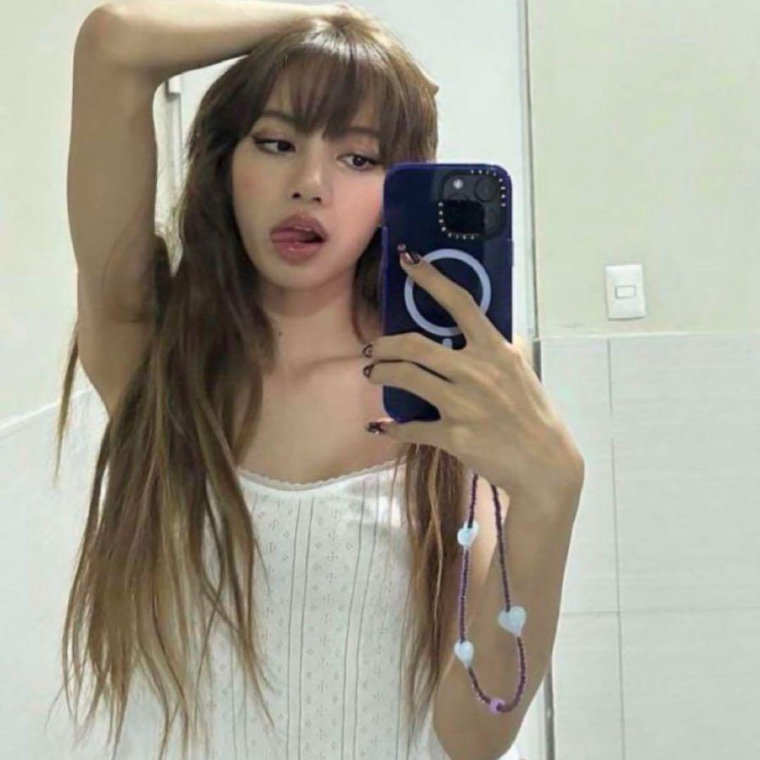 ストリングティング ハート パープル BLACKPINK リサ