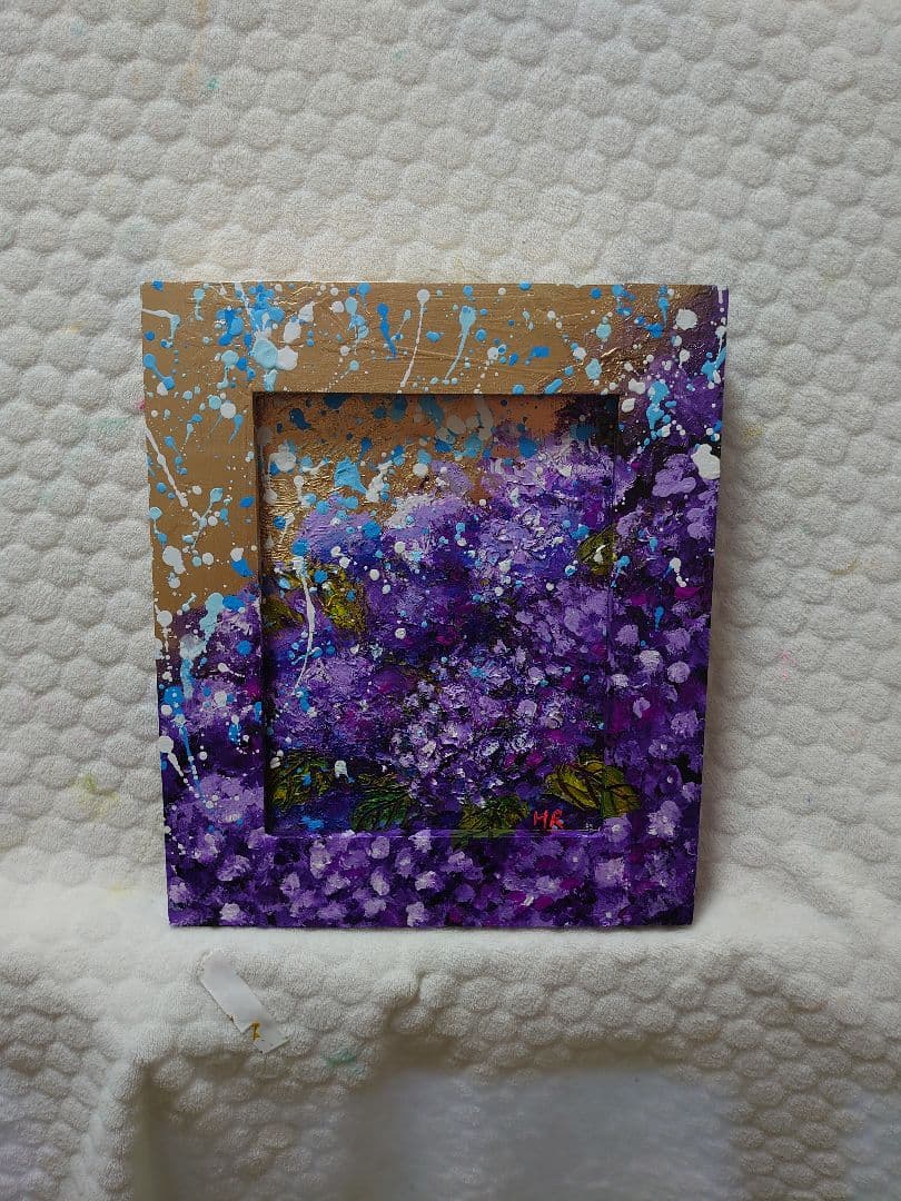 油絵 工場の灯りⅡ