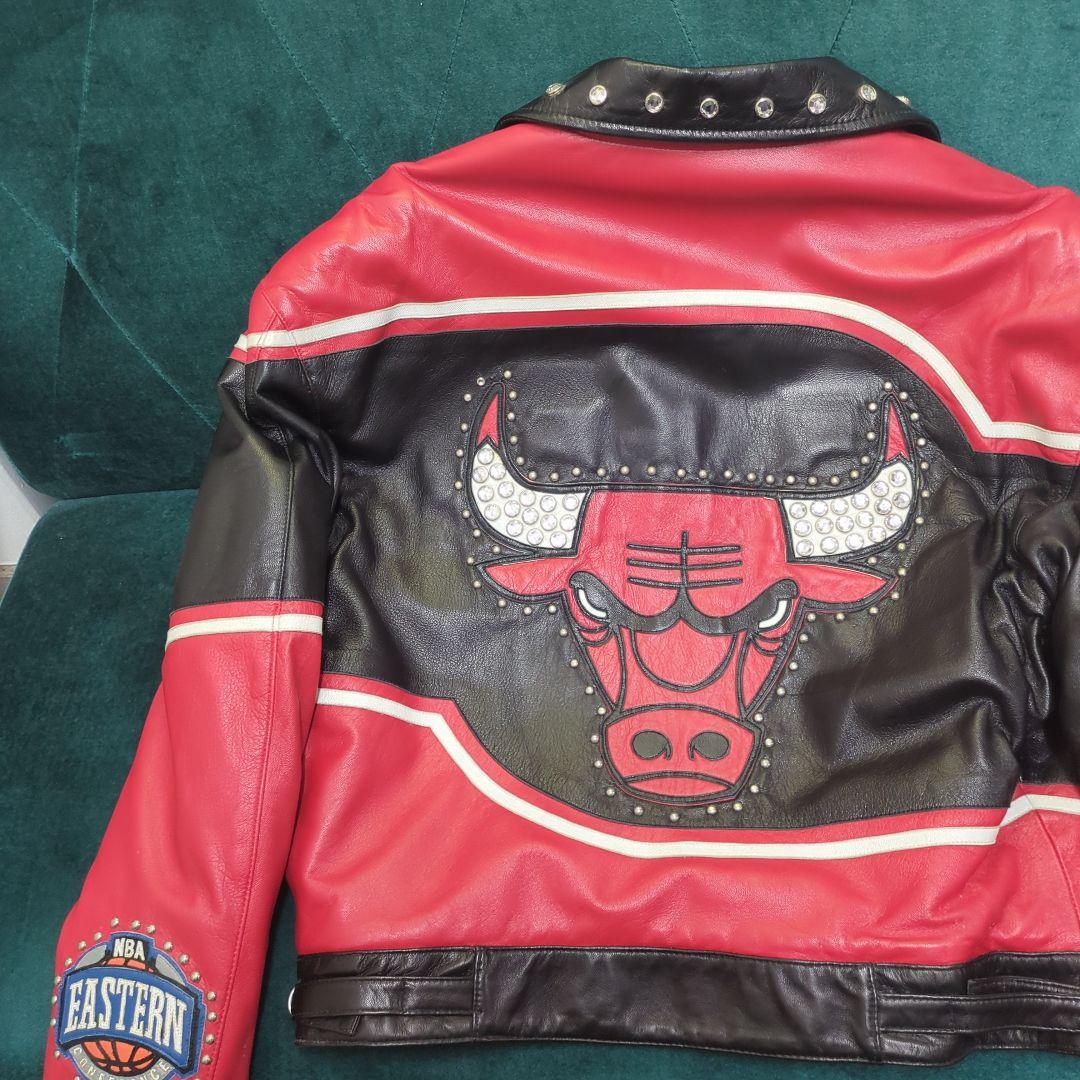 【レア】シカゴブルズ レザージャケット　ジェフハミルトン