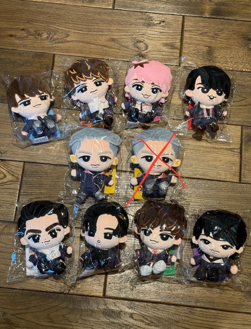 Man ビッグぬい✴︎すのチルぶら下がらないシリーズ　9人(おまけ付き)