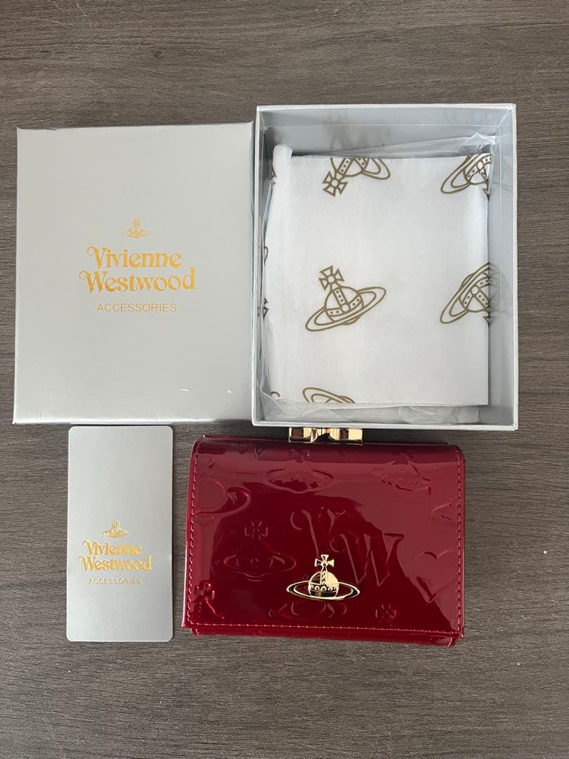 Vivienne Westwood 赤 三つ折り財布 h5