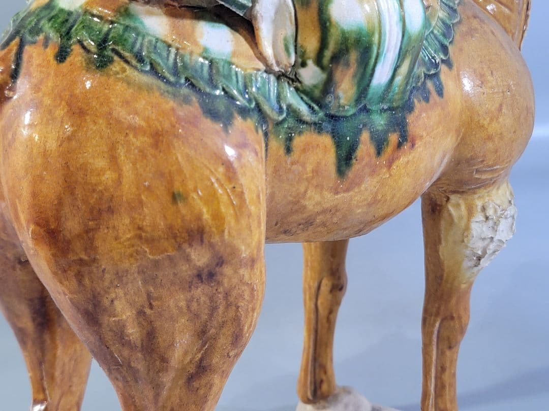 DT596 中国 唐三彩 駱駝 置物