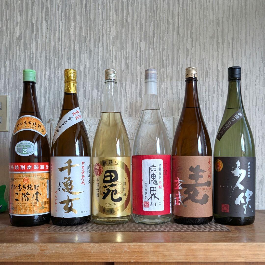 麦焼酎飲み比べ 6種類　1.8×６本