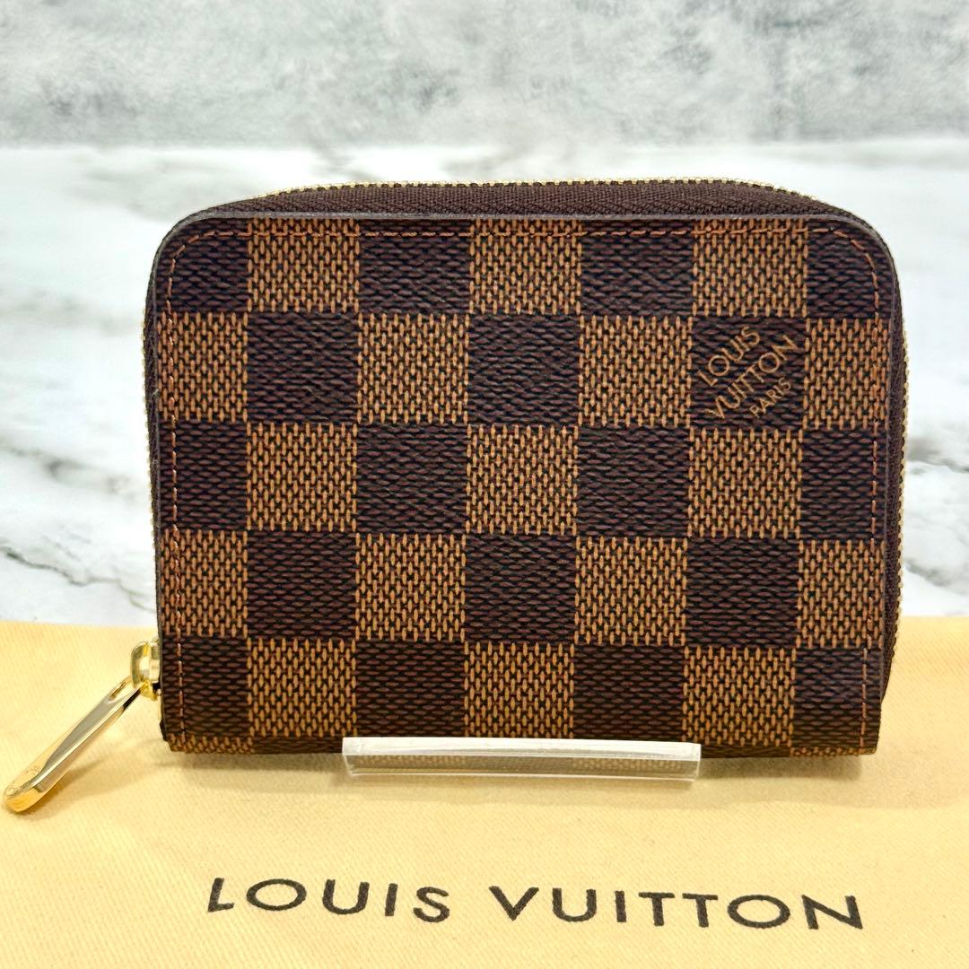 【新品同様】LOUIS VUITTON ヴィトン ダミエ パース 小銭入れ