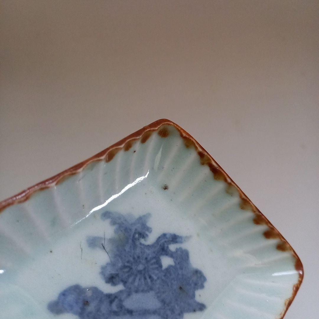 古伊万里　小皿　手塩皿　コンニャク印判　江戸骨董