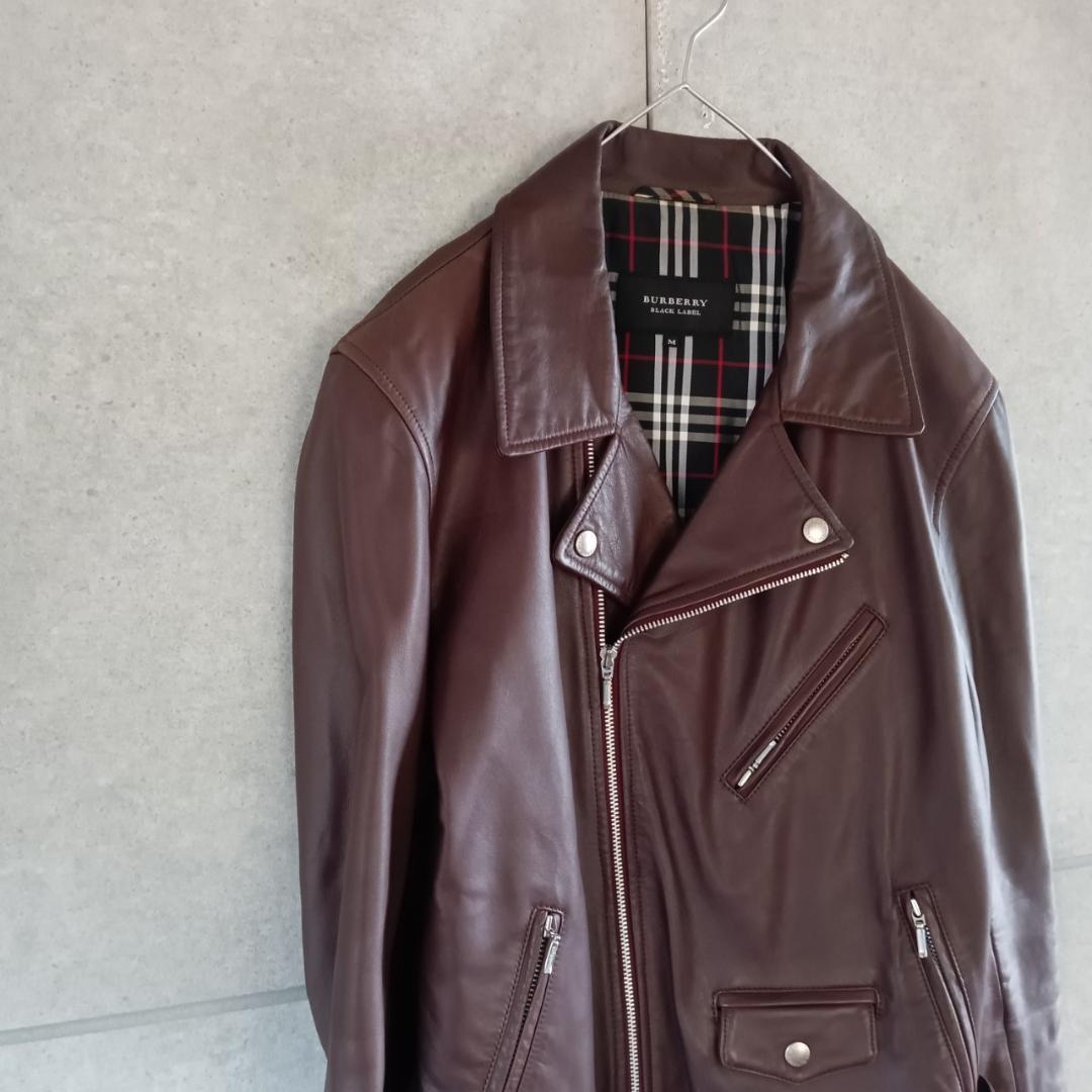 BURBERRY BLACK LABELライダースジケット 牛革 X2775