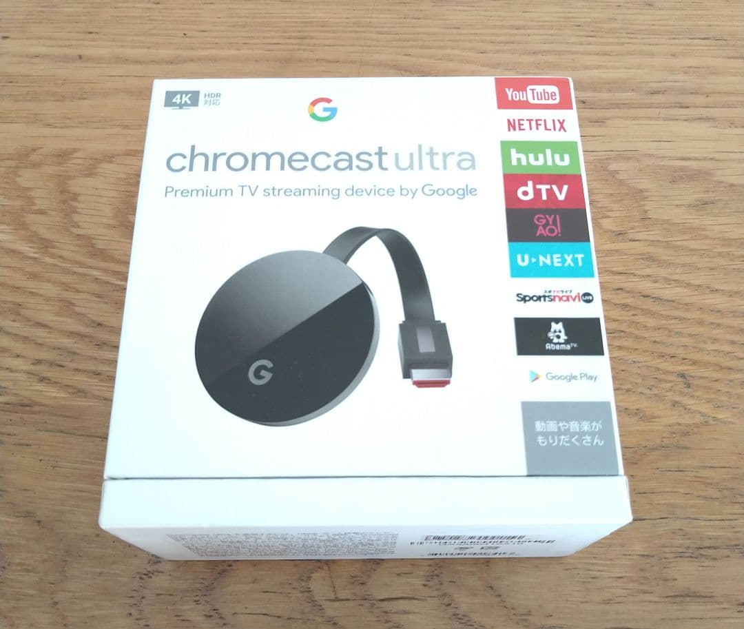 未開封　Google Chromecast Ultra 4K対応